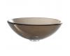 Kraus GV-103 Clear Brown Glass Vessel Bathroom Sink Kraus GV-103 Clear Brown Glass Vessel Bathroom Sink