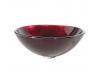 Kraus GV-200-CH Chrome Irruption Red Glass Vessel Bathroom Sink With Pu-Mr Kraus GV-200-CH Chrome Irruption Red Glass Vessel Bathroom Sink With Pu-Mr