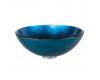 Kraus GV-204-CH Chrome Irruption Blue Glass Vessel Bathroom Sink With Pu-Mr Kraus GV-204-CH Chrome Irruption Blue Glass Vessel Bathroom Sink With Pu-Mr