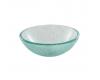 Kraus GV-500-14-CH Chrome 14" Broken Glass Vessel Bathroom Sink With Pu-Mr Kraus GV-500-14-CH Chrome 14" Broken Glass Vessel Bathroom Sink With Pu-Mr
