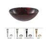 Kraus GV-682-ORB Saturn Glass Vessel Bathroom Sink With Pu-Mr Oil Rubbed Bronze