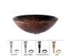 Kraus GV-710-CH Chrome Lava Glass Vessel Bathroom Sink With Pu-Mr Kraus GV-710-CH Chrome Lava Glass Vessel Bathroom Sink With Pu-Mr