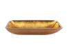 Kraus GVR-210-RE-CH Chrome Golden Pearl Rectangular Glass Vessel Bathroom Sink With Pu Kraus GVR-210-RE-CH Chrome Golden Pearl Rectangular Glass Vessel Bathroom Sink With Pu