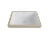 Kraus KCU-231 Elavo White Ceramic Square Undermount Bathroom Sink W/ Overflow