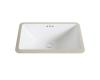 Kraus KCU-241 Elavo White Ceramic Small Rectangular Undermount Bathroom Sink W/ Overflow Kraus KCU-241 Elavo White Ceramic Small Rectangular Undermount Bathroom Sink W/ Overflow