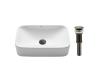 Kraus KCV-122-ORB White Rectangular Ceramic Bathroom Sink With Pop Up Drain Oil Rubbed Bronze Kraus KCV-122-ORB White Rectangular Ceramic Bathroom Sink With Pop Up Drain Oil Rubbed Bronze