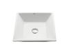 Kraus KCV-125 White Square Ceramic Bathroom Sink