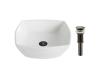 Kraus KCV-126-ORB Elavo White Ceramic Flared Square Vessel Bathroom Sink W/ Pu Drain Oil Rubbed Bronze Kraus KCV-126-ORB Elavo White Ceramic Flared Square Vessel Bathroom Sink W/ Pu Drain Oil Rubbed Bronze
