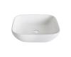 Kraus KCV-127 Elavo White Ceramic Soft Square Vessel Bathroom Sink Kraus KCV-127 Elavo White Ceramic Soft Square Vessel Bathroom Sink
