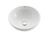 Kraus KCV-141 White Round Ceramic Bathroom Sink