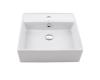 Kraus KCV-150 White Square Ceramic Bathroom Sink