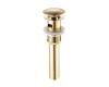 Kraus PU-16G Gold Pop Up Drain With Overflow