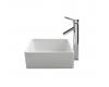 Kraus C-KCV-120-1002CH Chrome White Square Ceramic Sink And Sheven Faucet Kraus C-KCV-120-1002CH Chrome White Square Ceramic Sink And Sheven Faucet