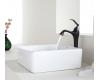 Kraus C-KCV-120-15000ORB White Square Ceramic Sink And Ventus Faucet Oil Rubbed Bronze Kraus C-KCV-120-15000ORB White Square Ceramic Sink And Ventus Faucet Oil Rubbed Bronze