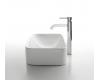 Kraus C-KCV-122-1007CH Chrome White Rectangular Ceramic Sink And Ramus Faucet