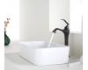 Kraus C-KCV-122-15000ORB White Rectangular Ceramic Sink And Ventus Faucet Oil Rubbed Bronze