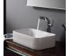 Kraus C-KCV-122-15100CH Chrome White Rectangular Ceramic Sink And Typhon Faucet