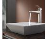 Kraus C-KCV-125-15500BN White Square Ceramic Sink And Virtus Faucet Brushed Nickel Kraus C-KCV-125-15500BN White Square Ceramic Sink And Virtus Faucet Brushed Nickel