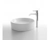 Kraus C-KCV-140-1007CH Chrome White Round Ceramic Sink And Ramus Faucet