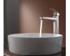 Kraus C-KCV-140-15500BN White Round Ceramic Sink And Virtus Faucet Brushed Nickel Kraus C-KCV-140-15500BN White Round Ceramic Sink And Virtus Faucet Brushed Nickel