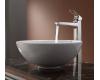 Kraus C-KCV-141-15500BN White Round Ceramic Sink And Virtus Faucet Brushed Nickel Kraus C-KCV-141-15500BN White Round Ceramic Sink And Virtus Faucet Brushed Nickel
