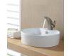 Kraus C-KCV-142-14701BN White Round Ceramic Sink And Illusio Basin Faucet Brushed Nickel Kraus C-KCV-142-14701BN White Round Ceramic Sink And Illusio Basin Faucet Brushed Nickel