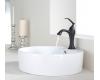 Kraus C-KCV-142-15001ORB White Round Ceramic Sink And Ventus Basin Faucet Oil Rubbed Bronze Kraus C-KCV-142-15001ORB White Round Ceramic Sink And Ventus Basin Faucet Oil Rubbed Bronze