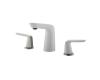 Kraus FUS-1823BN-WH Seda Brushed Nickel-White 8-Inch Widespread 2-Handle Bathroom Faucet