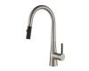 Kraus KPF-2720SS Crespo Stainless Steel Single Lever Pull Down Kitchen Faucet