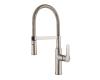 Kraus KPF-1640SS Nola Stainless Steel Single Lever Flex Commercial Style Kitchen Faucet