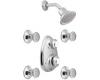 Moen Castleby 223CPC Chrome/Porcelain Moentrol Vertical Spa Set Trim Kit