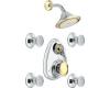 Moen Asceri 253CP Chrome/Polished Brass Vertical Spa Set Trim Kit