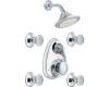 Moen Asceri 253CPM Chrome/Platinum Vertical Spa Set Trim Kit