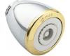 Moen Villeta 3906CP Chrome/Polished Brass Showerhead with Easy Clean 400
