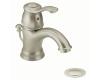 Moen 6102BN Kingsley Brushed Nickel Single Lever Handle Centerset Faucet with Pop-Up