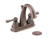 Moen 6121ORB Kingsley Oil Rubbed Bronze 4" Centerset Faucet with Lever Handles
