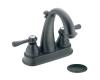 Moen 6121WR Kingsley Wrought Iron 4" Centerset Faucet with Lever Handles