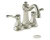 Moen 6301BN Vestige Brushed Nickel 4" Centerset Faucet with Pop-Up