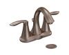 Moen 6410ORB Eva Oil Rubbed Bronze 4" Centerset Faucet with Pop-Up