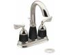 Moen Asceri 6501NLBL Nickel/Matte Black 4" Centerset Faucet with Pop-Up