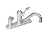 Moen 7309 Castleby Chrome Lever Kitchen Faucet with Side Spray