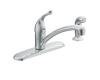 Moen 7430 Chateau Chrome Lever Handle Kitchen Faucet With Side Spray