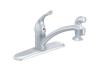 Moen 7430BC Chateau Brushed Chrome Lever Handle Kitchen Faucet With Side Spray
