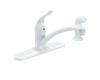 Moen 7430W Chateau Glacier Lever Handle Kitchen Faucet With Side Spray