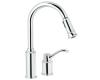 Moen 7590C Aberdeen Chrome Lever Handle Kitchen Faucet with Pulldown Spout