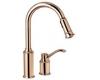 Moen 7590CPR Aberdeen Copper Lever Handle Kitchen Faucet with Pulldown Spout