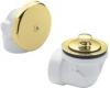 Moen 90332P Polished Brass Push-N-Lock Bath Drain Assembly Half Kit