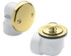 Moen 90334P Polished Brass Push-N-Lock Bath Drain Assembly Half Kit