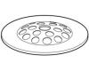 Moen 90467 Chrome Bath Tub Drain Grid Kit