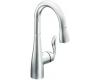 Moen 5995 Arbor Chrome One-Handle High Arc Pulldown Single Mount Bar Faucet